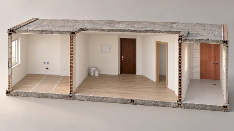 Recreación del piso en la etapa acabados